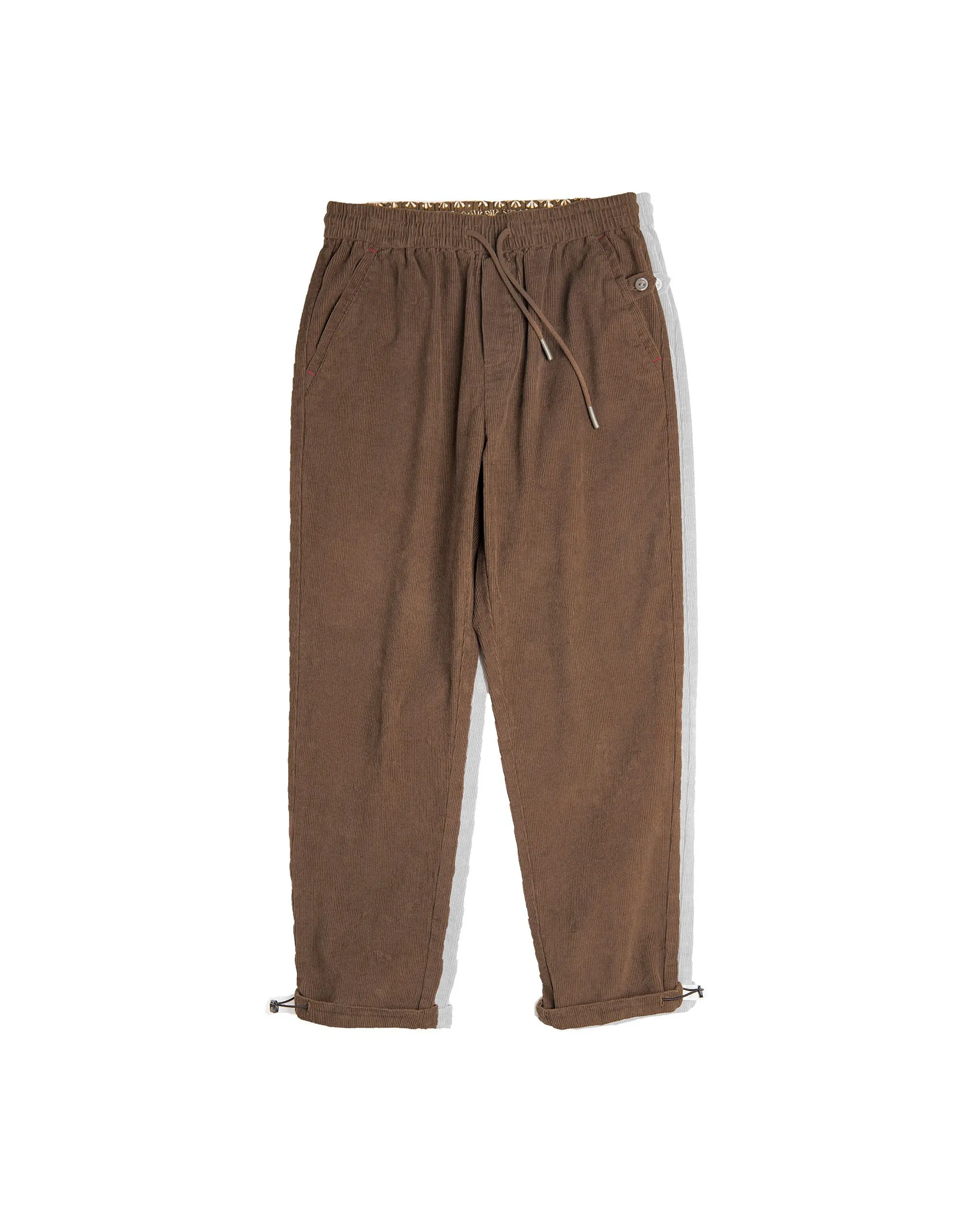 American Corduroy Elastic Waist Velvet Loose Men's Trousers