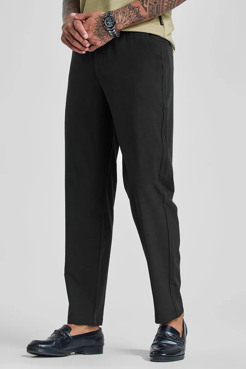 Black Slim Fit Stretch Chinos