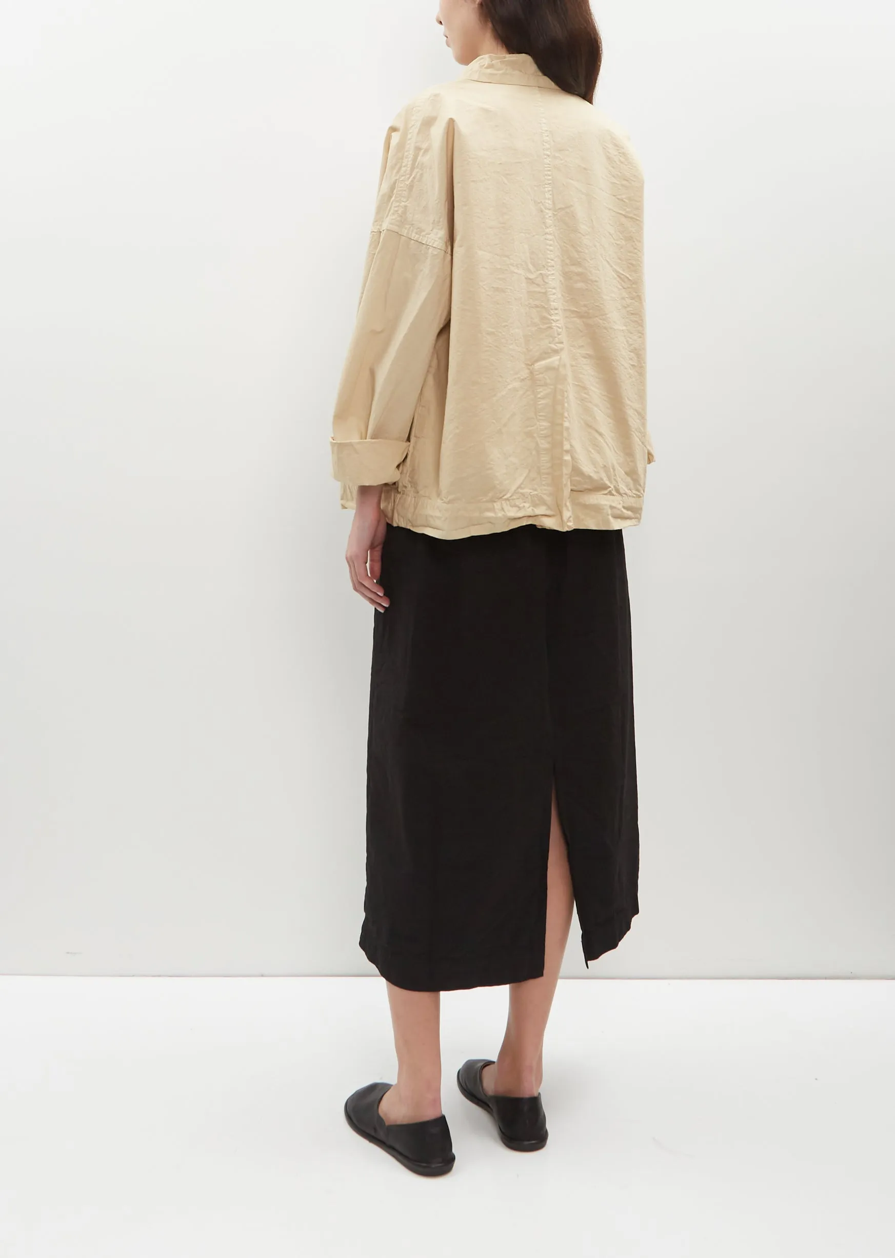 Blazer Cotton Canvas Blazer — Beige