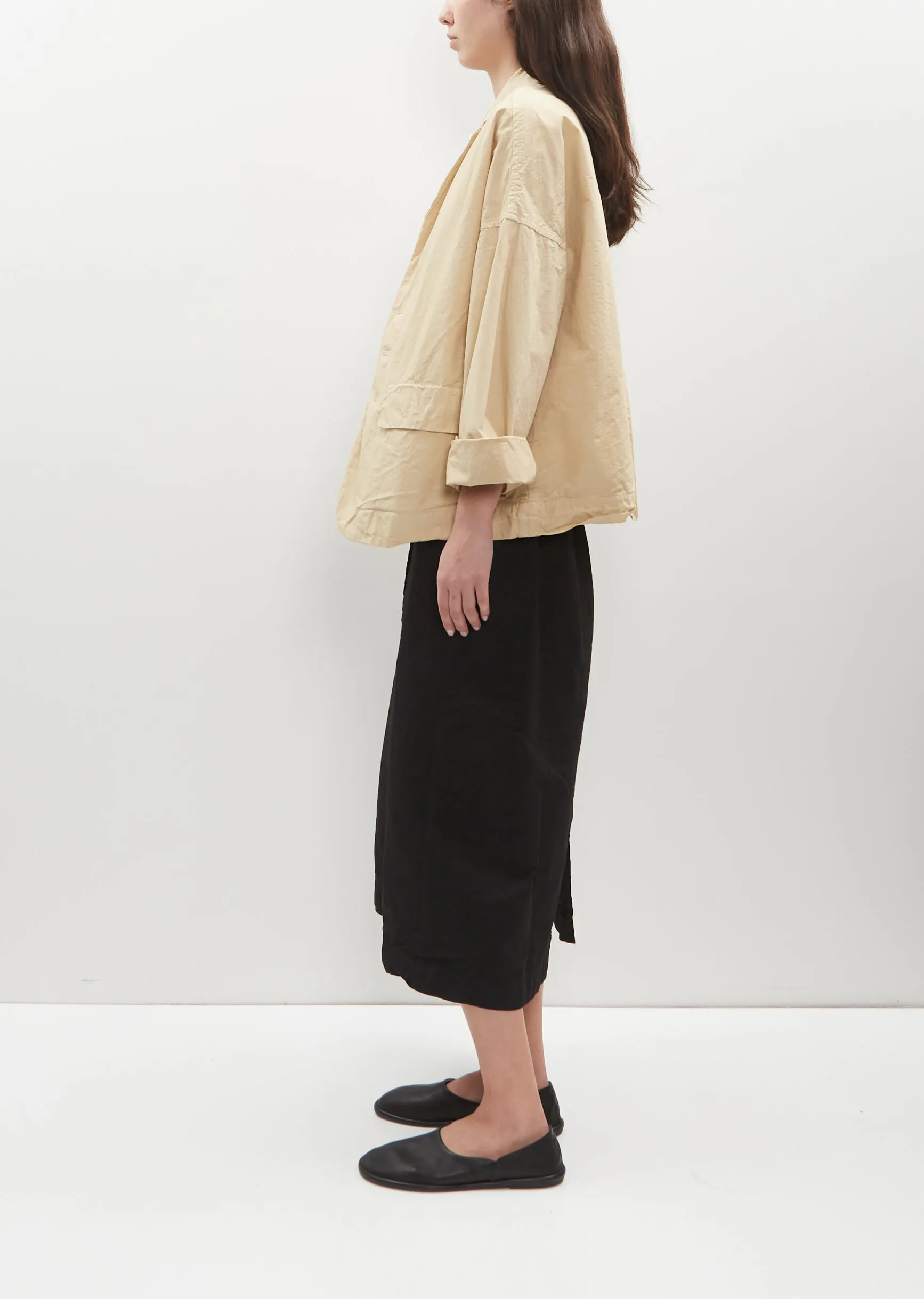 Blazer Cotton Canvas Blazer — Beige
