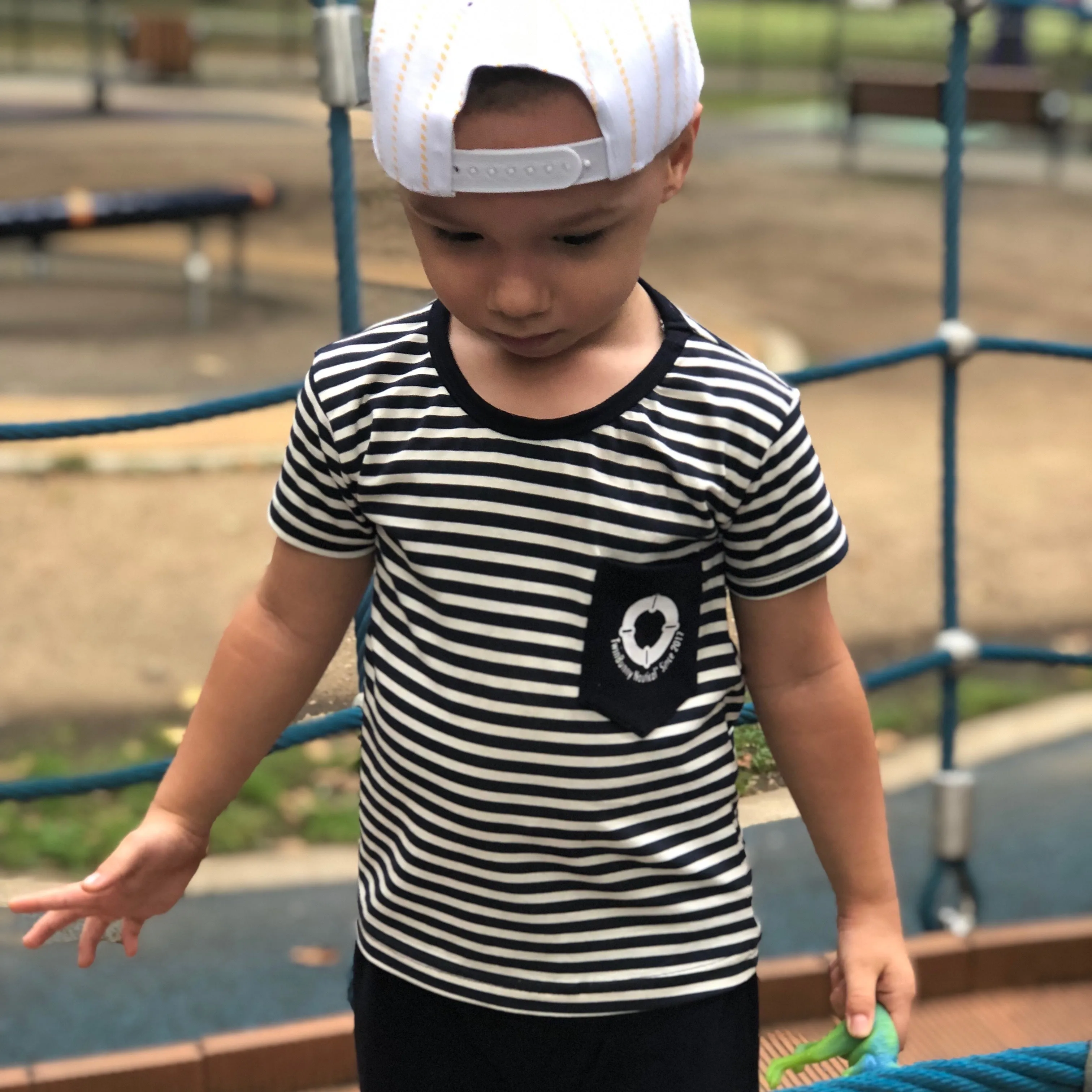 Boys TwinBunny Nautical Printed Pocket Tee