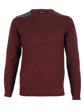 Dissident Gatton Crew Neck Sweater in Oxblood