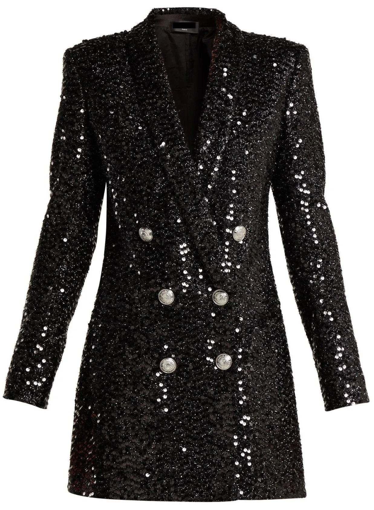 Double-Breasted Sequinned Blazer