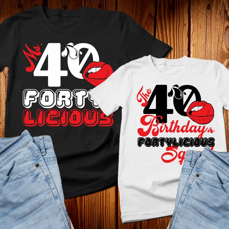 Fortylicious Birthday shirts, fortylicious shirt, Birthday Squad shirt, 40 licious birthday Crew shirts, 40th birthday shirts