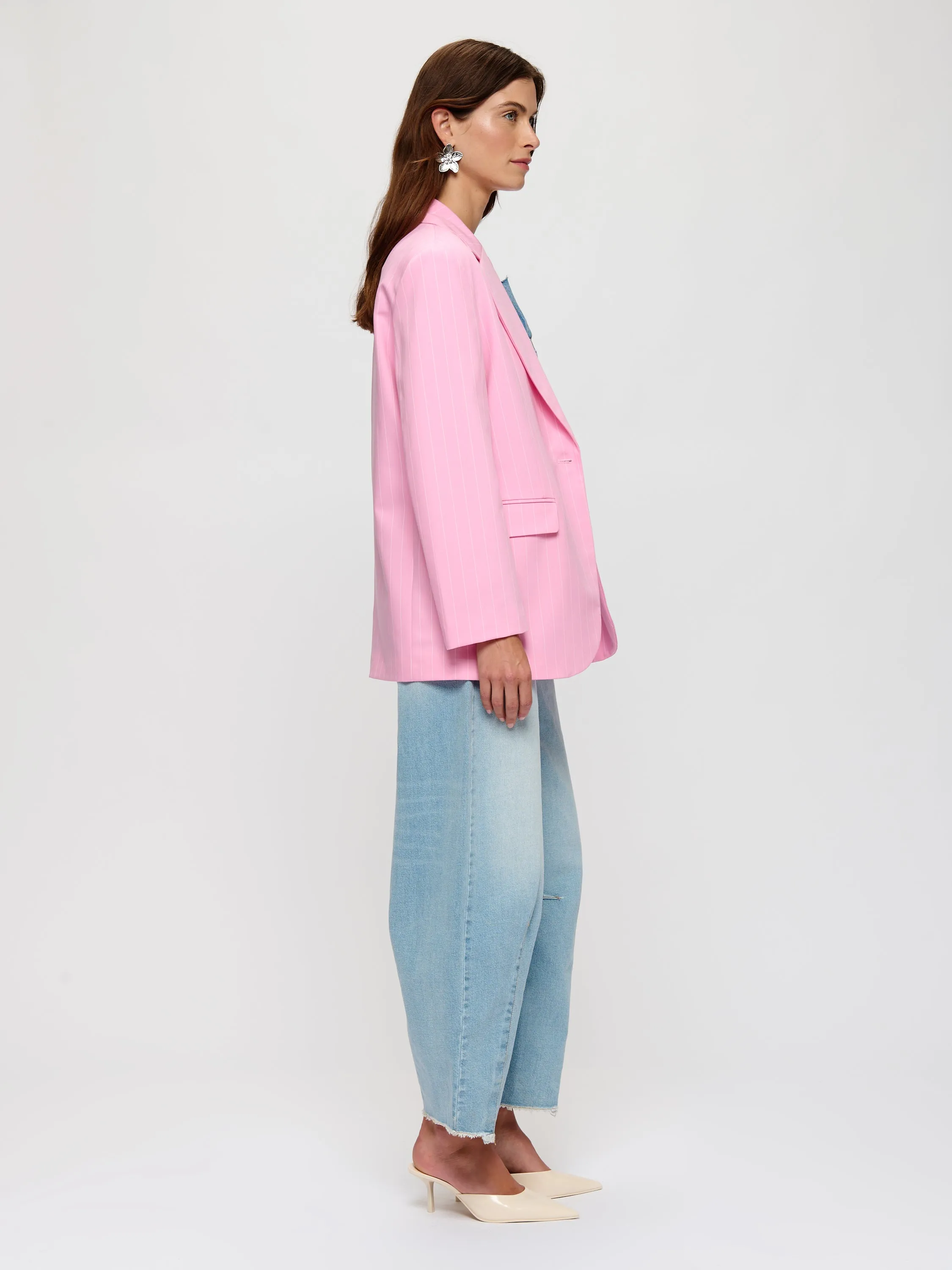 Pinstripe Blazer