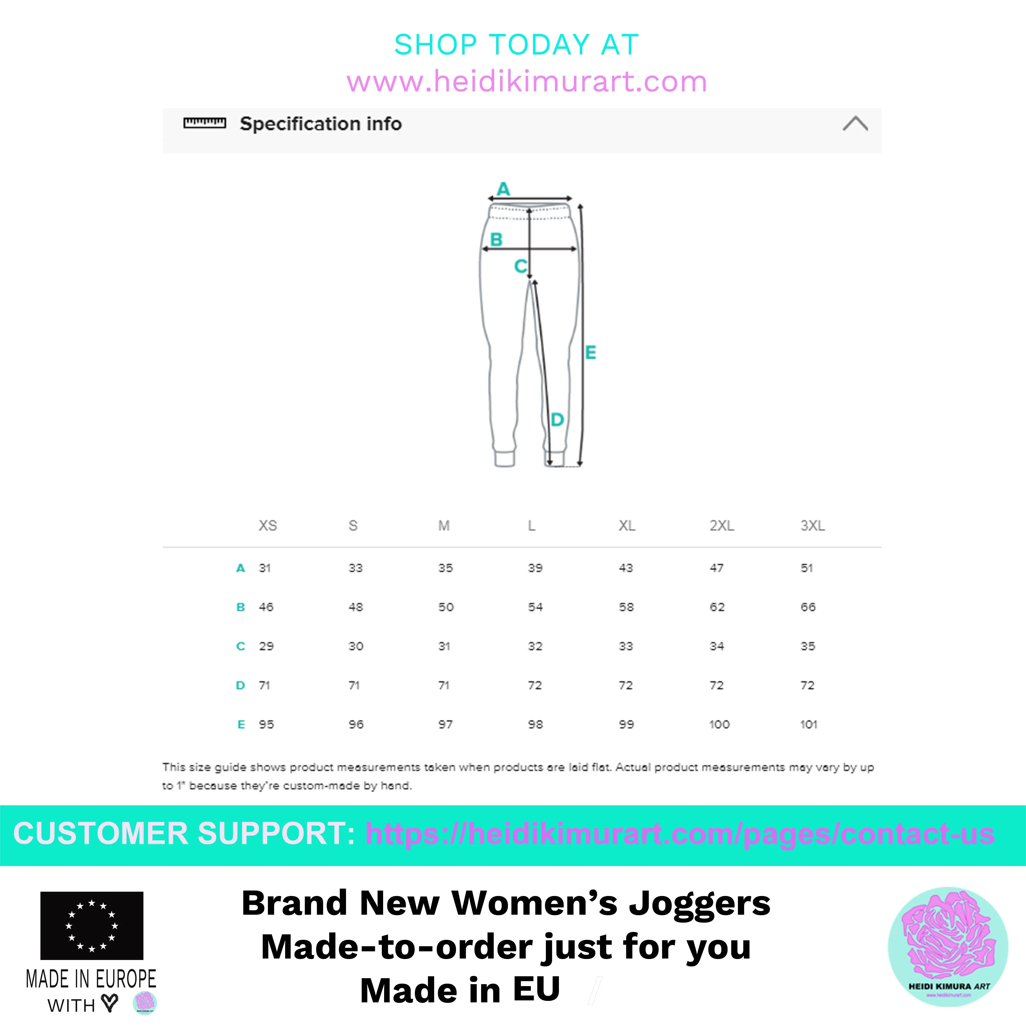 Royal Blue Plaid Print Sweatpants, Best Preppy Luxury Designer Women's Joggers-Made in EU
