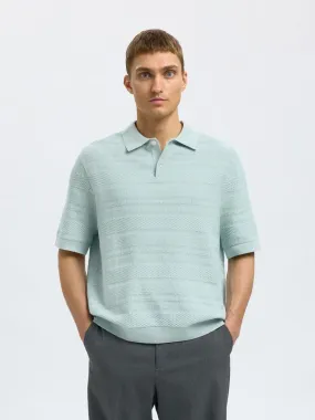SEL16097574 Foam S/S Knit Relaxed Structured Polo