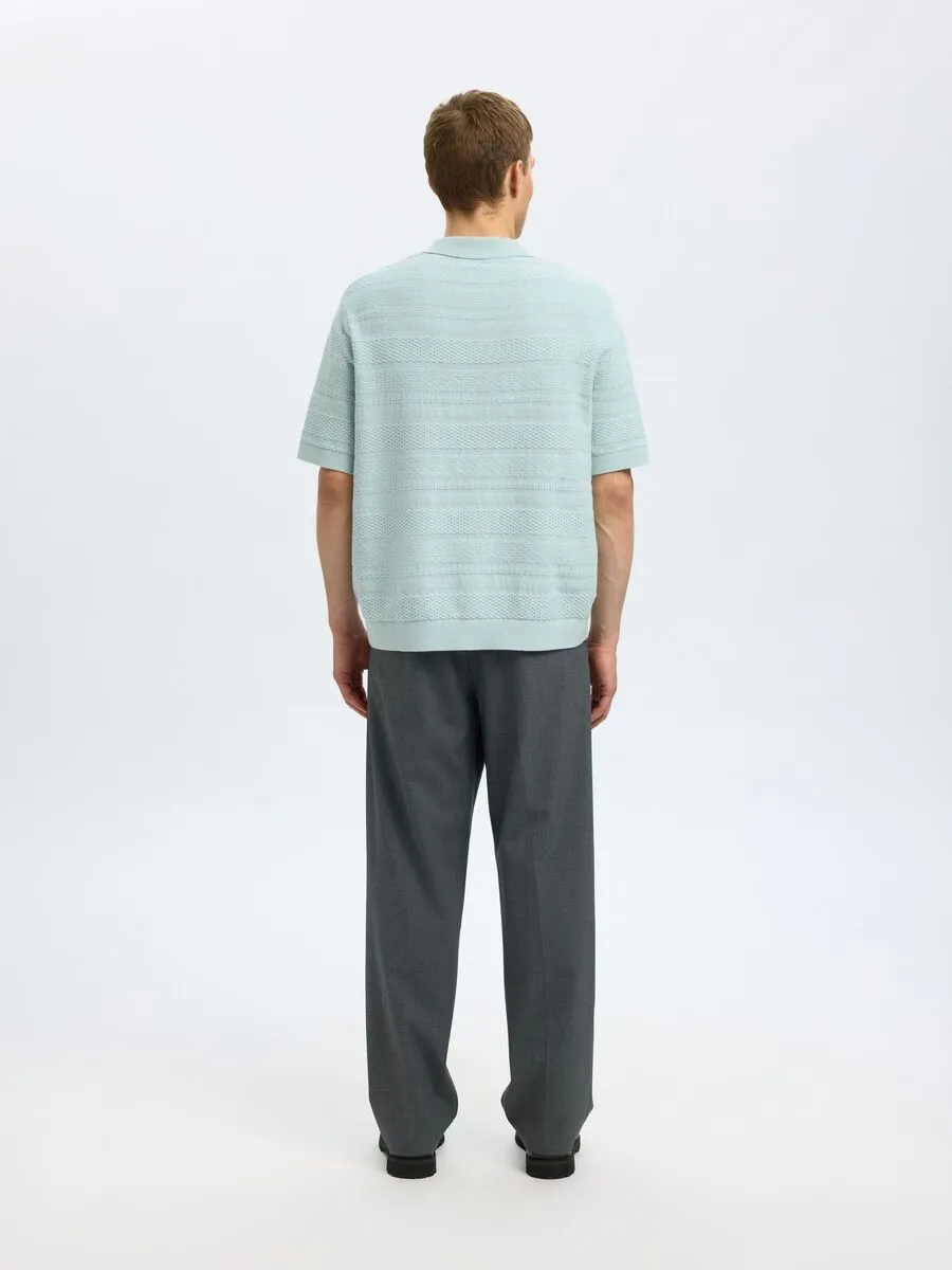 SEL16097574 Foam S/S Knit Relaxed Structured Polo