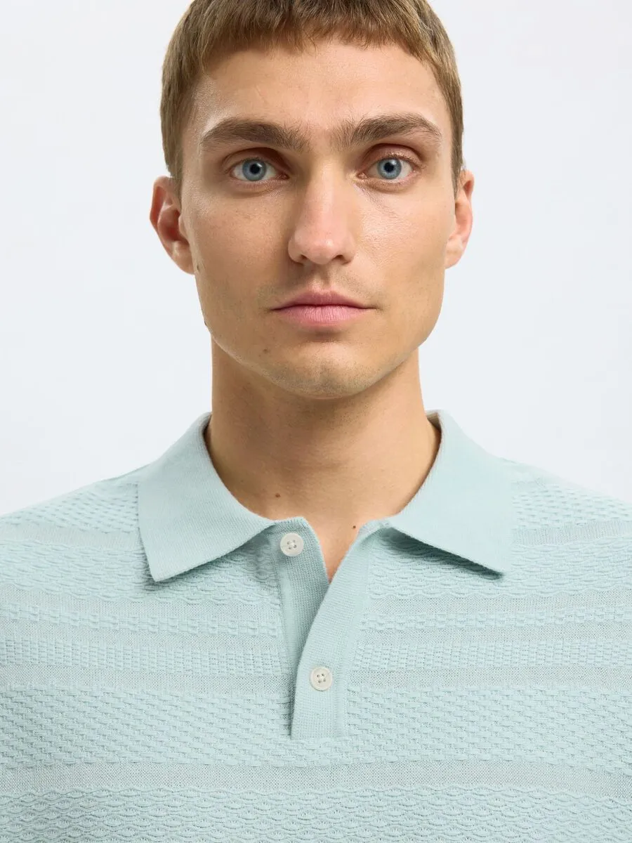 SEL16097574 Foam S/S Knit Relaxed Structured Polo