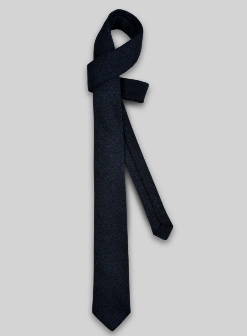 Tweed Tie - Melange Dark Blue