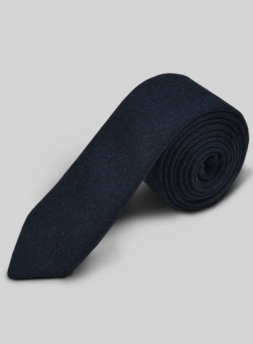Tweed Tie - Melange Dark Blue