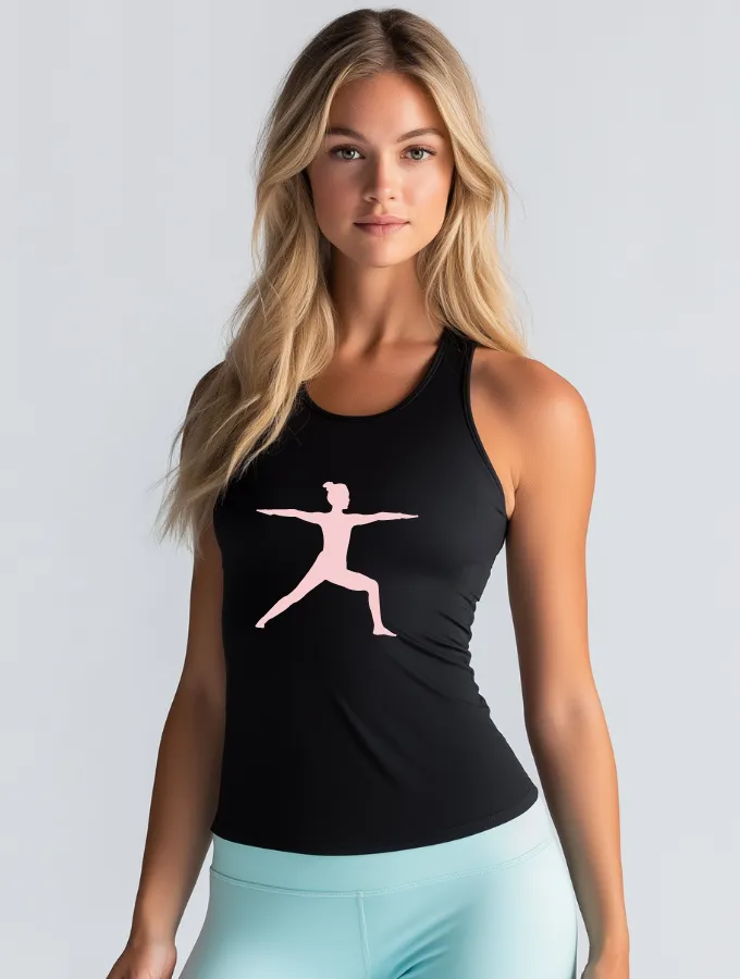 YOGA GIRL RACERBACK - BLACK